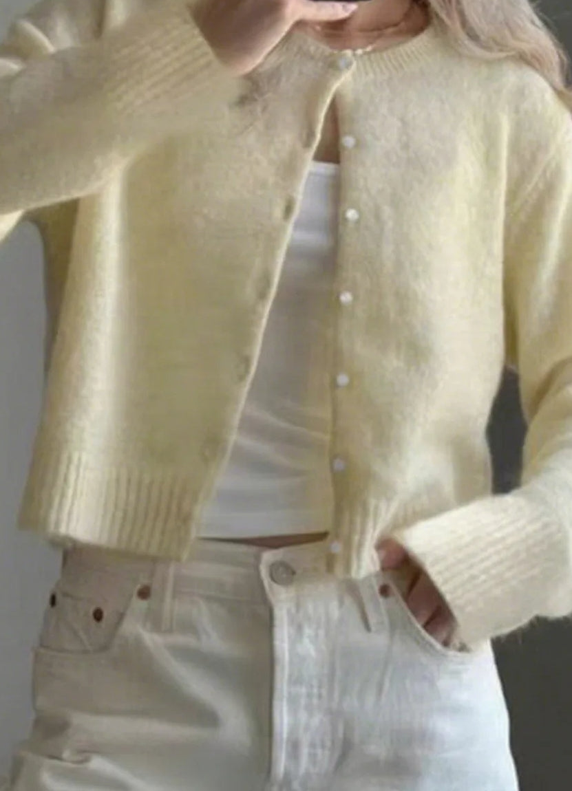 Soft Knit Solid Color Cardigan