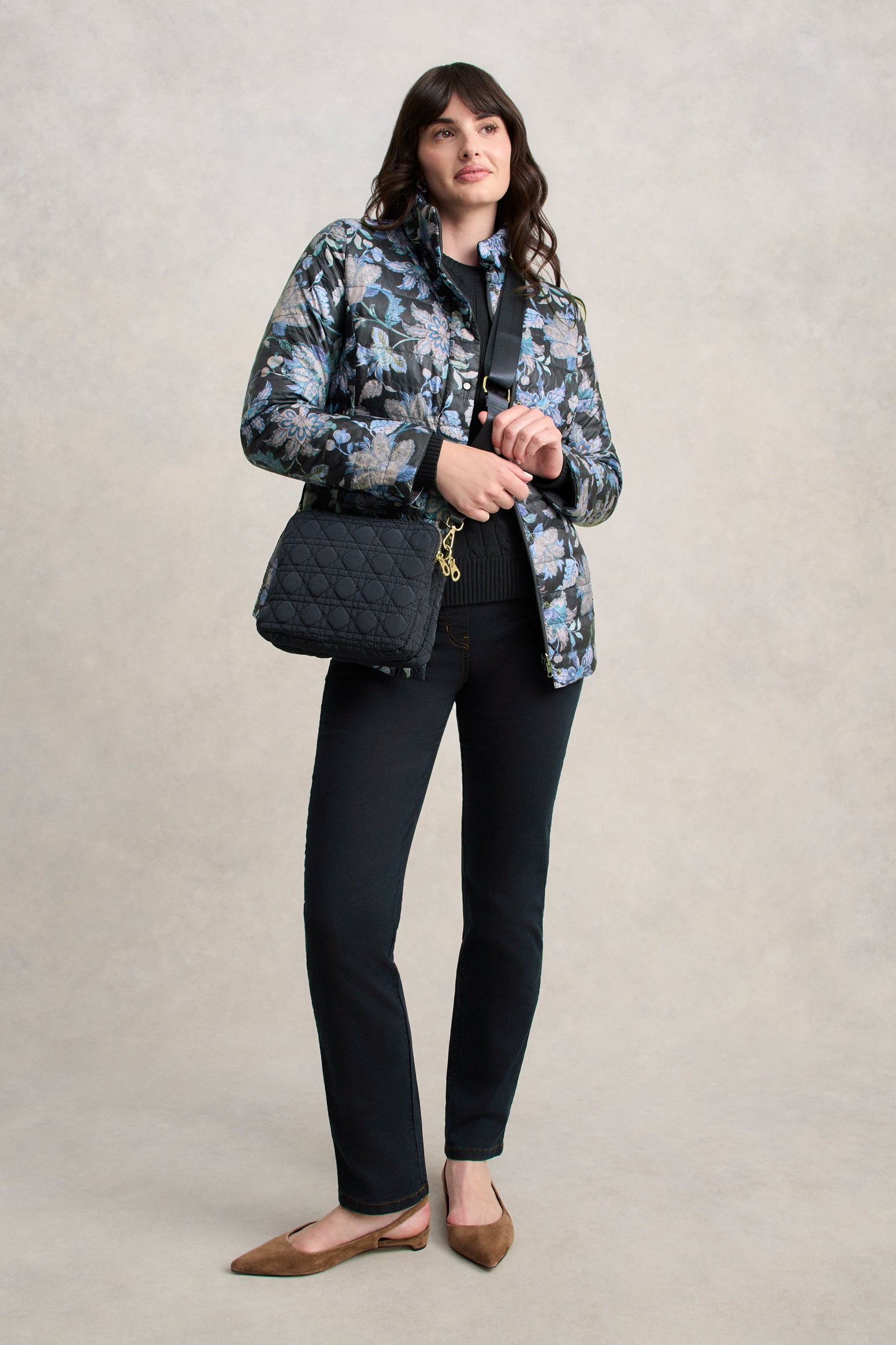 Reversible Puffer Jacket - Floral Chintz Print